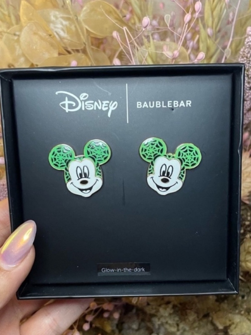 Brand New Disney x BaubleBar Glow-in-the-Dark Mickey Earrings